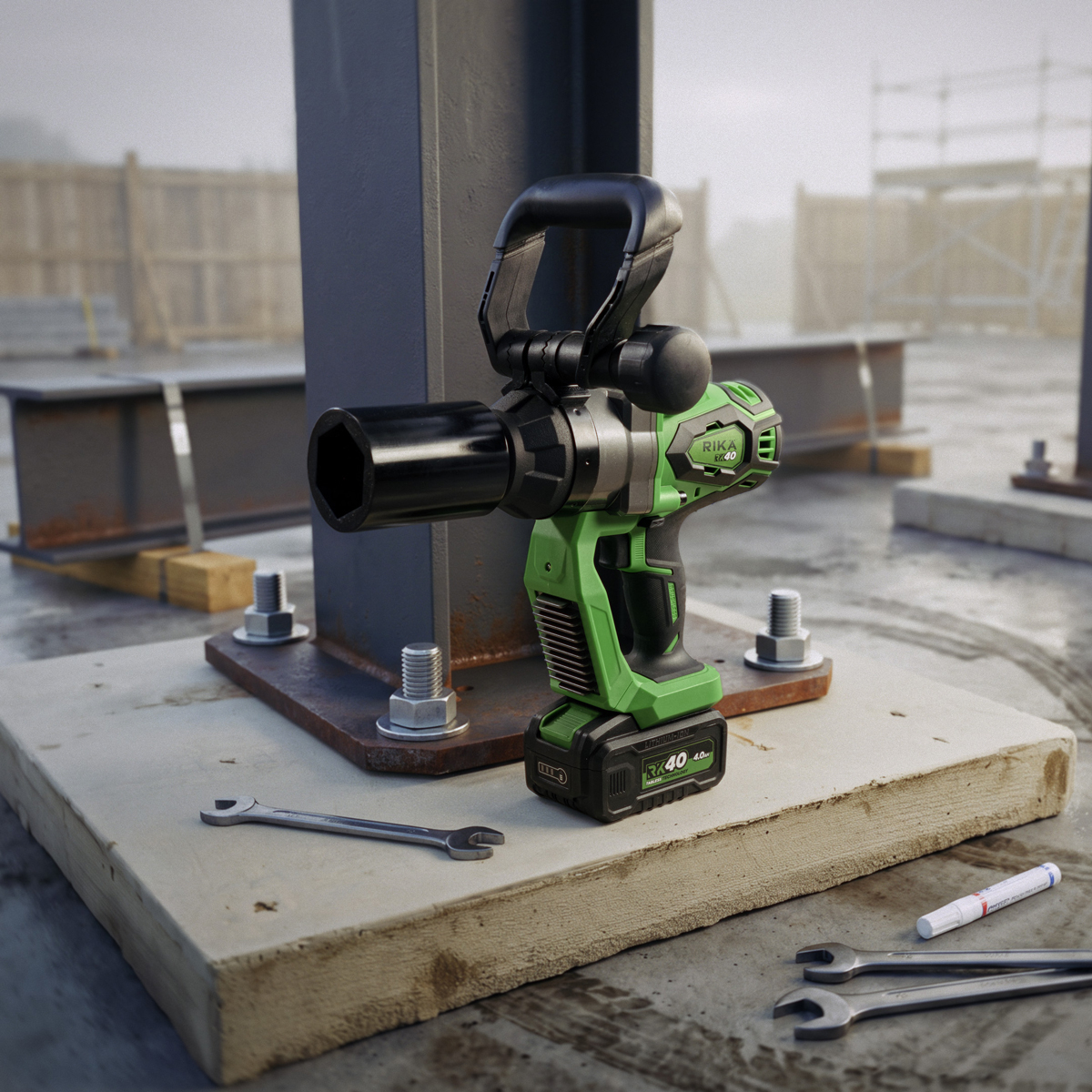 Rikä RK40 40V 1in Cordless High-Torque Impact Wrench | 2500Nm Nut-Busting Torque | Friction Ring | Brushless Motor | Body Only